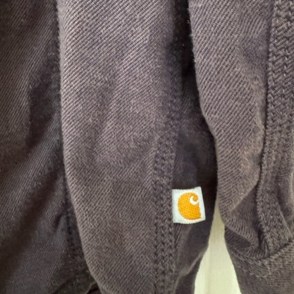 Carhartt Women’s Solid Hamilton Rugged Flex Button Down Shirt in Sparrow size XL - Picture 4 of 6